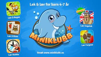 Lek og lær med Miniklubb (regne, rime, klokken...) پوسٹر
