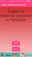 English To Myanmar  Converter poster