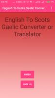 English To Scots Gaelic Affiche