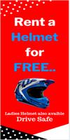 Rent Helmet | Your Security پوسٹر