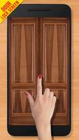 Wooden Door Lock Screen plakat
