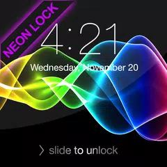 Abstract Neon Lock Screen APK Herunterladen