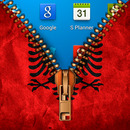 Albania Flag Zipper LockScreen APK