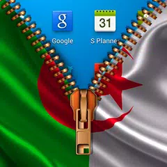 Baixar Algeria Flag Zipper LockScreen APK