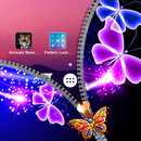 Butterfly Zipper Lock Screen APK