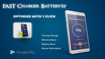 Poster Fast charger battery x7