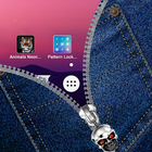 Jeans Zipper Lock Screen-icoon