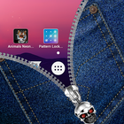 Jeans Zipper Lock Screen أيقونة