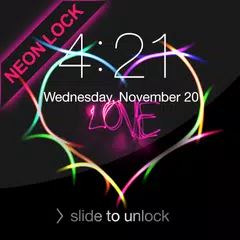 Love Neon Lock Screen APK download