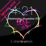 Love Neon Lock Screen