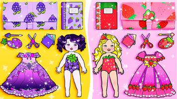 Paper Dolls Diary DIY Dress Up الملصق