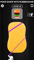 Schwammkunst-Gummiband-Spiel Screenshot 1