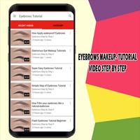 Eyebrows Makeup- Tutorial Video Step by Step screenshot 2
