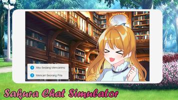Sakura Chat Simulator | Love Story From School capture d'écran 3