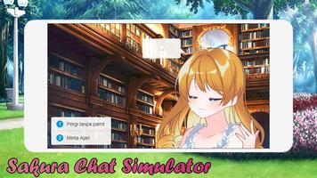 Sakura Chat Simulator | Love Story From School Affiche