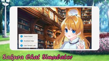 Sakura Chat Simulator | Love Story From School capture d'écran 2