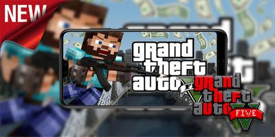 MOD GTA for Minecraft PE Addon poster
