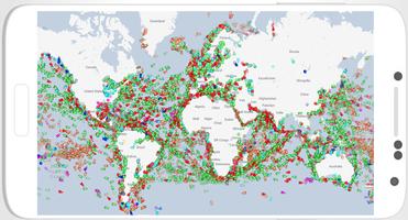 برنامه‌نما Marine Traffic عکس از صفحه