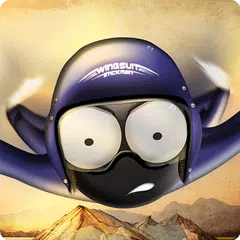 Wingsuit Stickman Icon