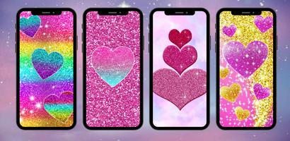 Glitter Cute Girly Wallpaper скриншот 2