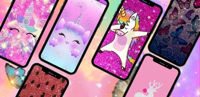 Glitter Cute Girly Wallpaper скриншот 3