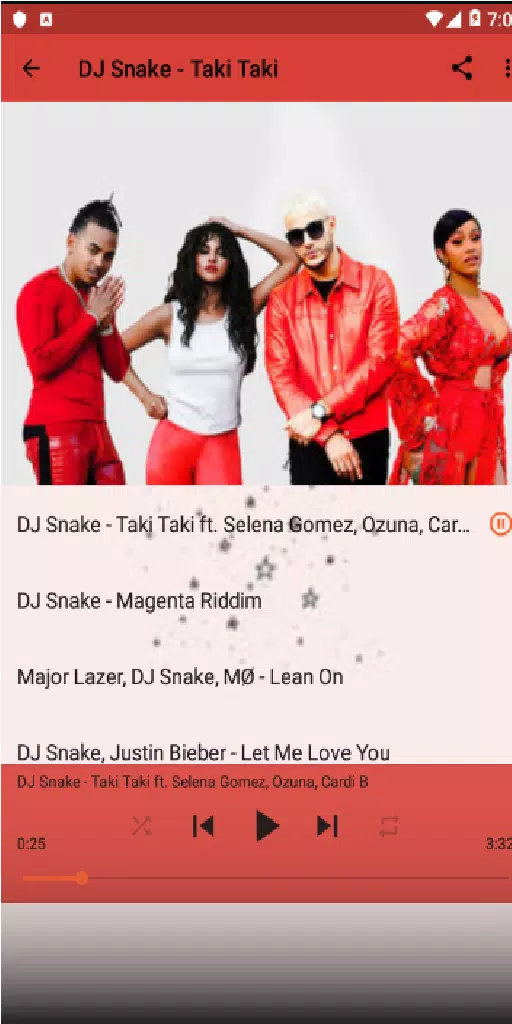 DJ Snake -Taki Taki ft. Selena,Ozuna, Cardi (Mp3) APK للاندرويد تنزيل