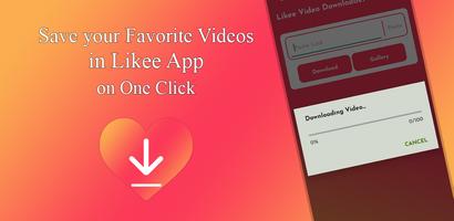 Video Downloader for Likee | Without Watermark Affiche