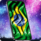 Brazil Flag Wallpaper icône