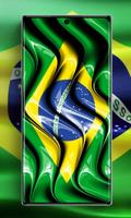 Brazil Flag Wallpaper Affiche