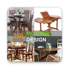 250 wood table design ideas آئیکن