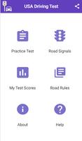 Practice Test USA & Road Signs โปสเตอร์