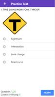 Practice Test USA & Road Signs تصوير الشاشة 2