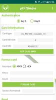 µFR NFC Reader - MIFARE example "Simple" Affiche