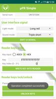µFR NFC Reader - MIFARE example "Simple" screenshot 1