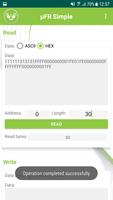 µFR NFC Reader - MIFARE example "Simple" screenshot 2