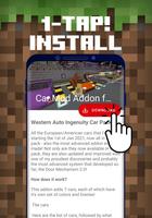 Car Mod Addon for Minecraft تصوير الشاشة 1