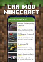 Car Mod Addon for Minecraft plakat