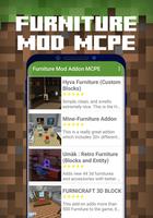 Furniture Mod Addon MCPE Affiche