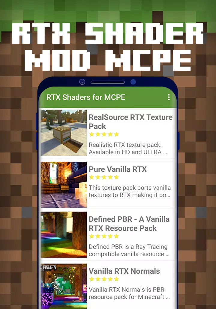 New RTX Ray Tracing Mod For Mcpe APK for Android Download