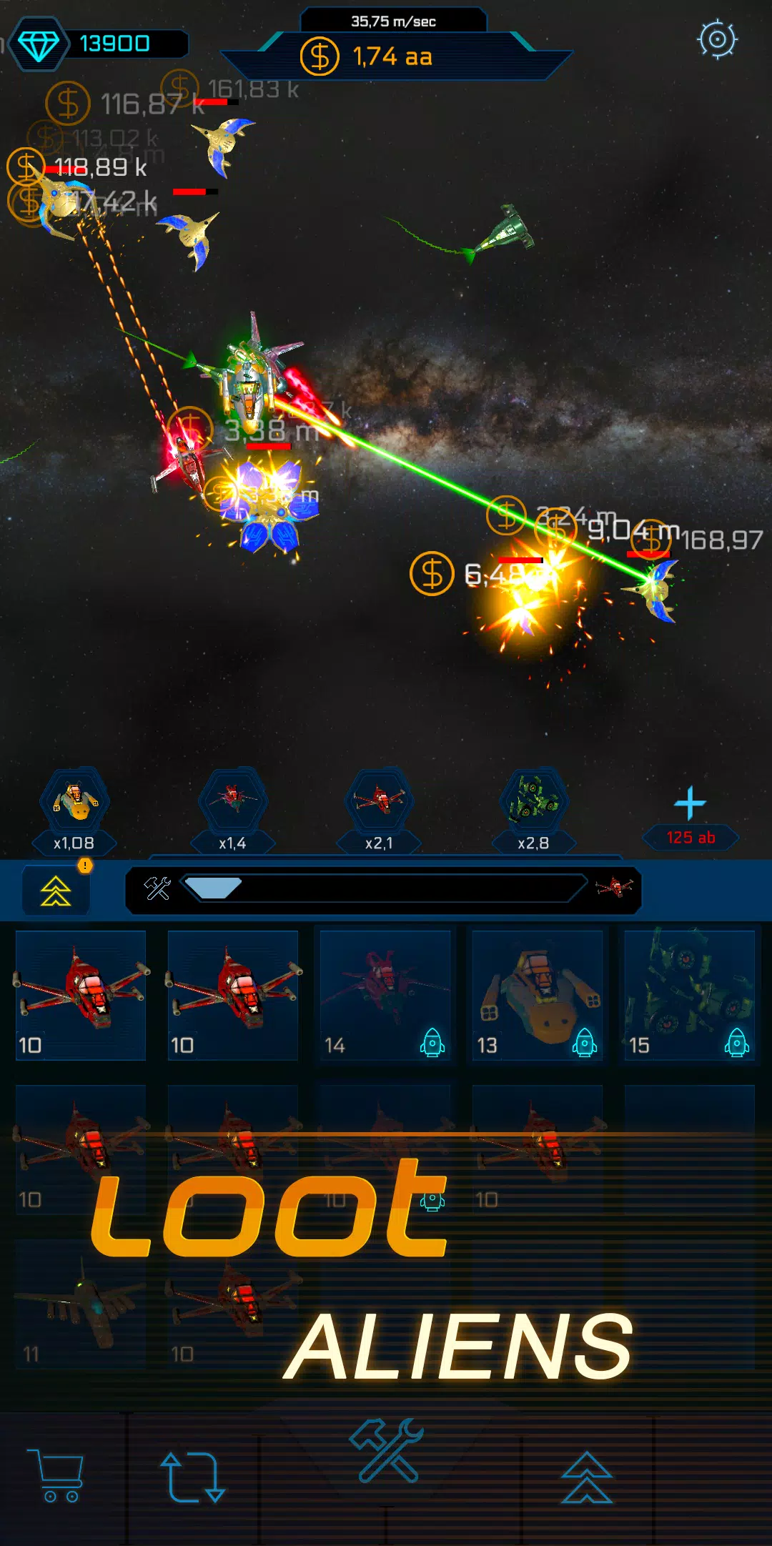 Merge Spaceship: Idle Space