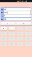 Dec Bin Hex Oct Converter captura de pantalla 2