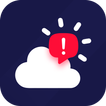 Weather Rain Temperature Alert ícone