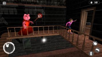Escape Scary Piggy Granny Game ảnh chụp màn hình 2