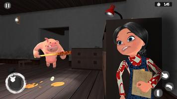 Escape Scary Piggy Granny Game ภาพหน้าจอ 3