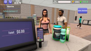 Fitness Gym Simulator Fit 3D Affiche