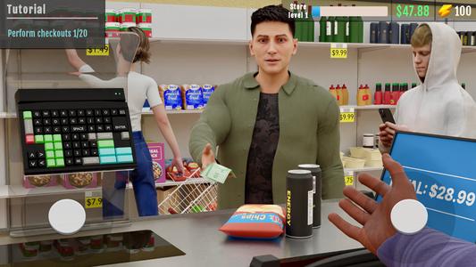 Supermarket Manager Simulator الملصق