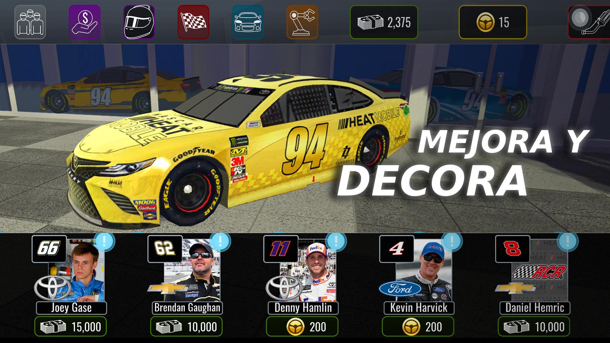 Nascar Heat For Android Apk Download - racing with legends roblox nascar 18