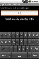 Ticket Gate Error Translator capture d'écran 1