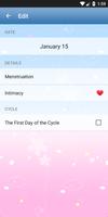 Ovulation et règles calendrier capture d'écran 3