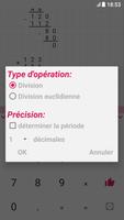 Calculatrice de division posée capture d'écran 2